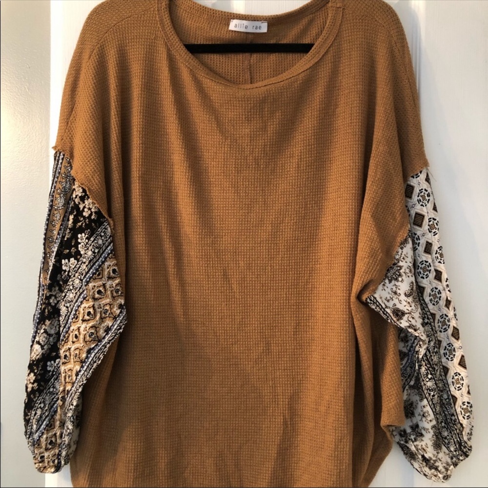 Women's brown thermal shirt